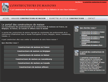 Tablet Screenshot of constructeurs-de-maison.com